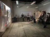 Youth Safety Academy participants trying out the Use of Force Simulator.