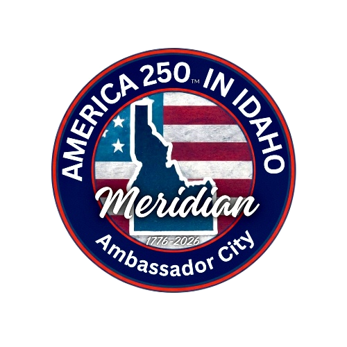America 250 Logo with Meridian Ambassador City.